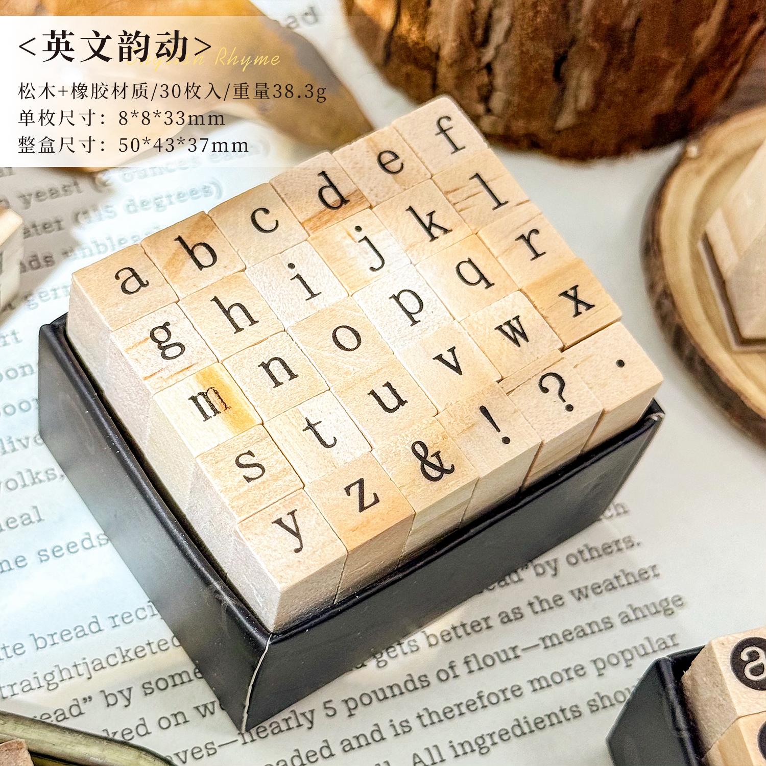 30 Pcs Symbols Retro A-Z Letters English Digital Hand Notes Seal Typewriter Series Decorative Printing Materials Wood Stamp Set
30 Pcs Symbols Retro A-Z Letters English Digital Hand Notes Seal Typewriter Series Decorative Printing Materials Wood Stamp Set
