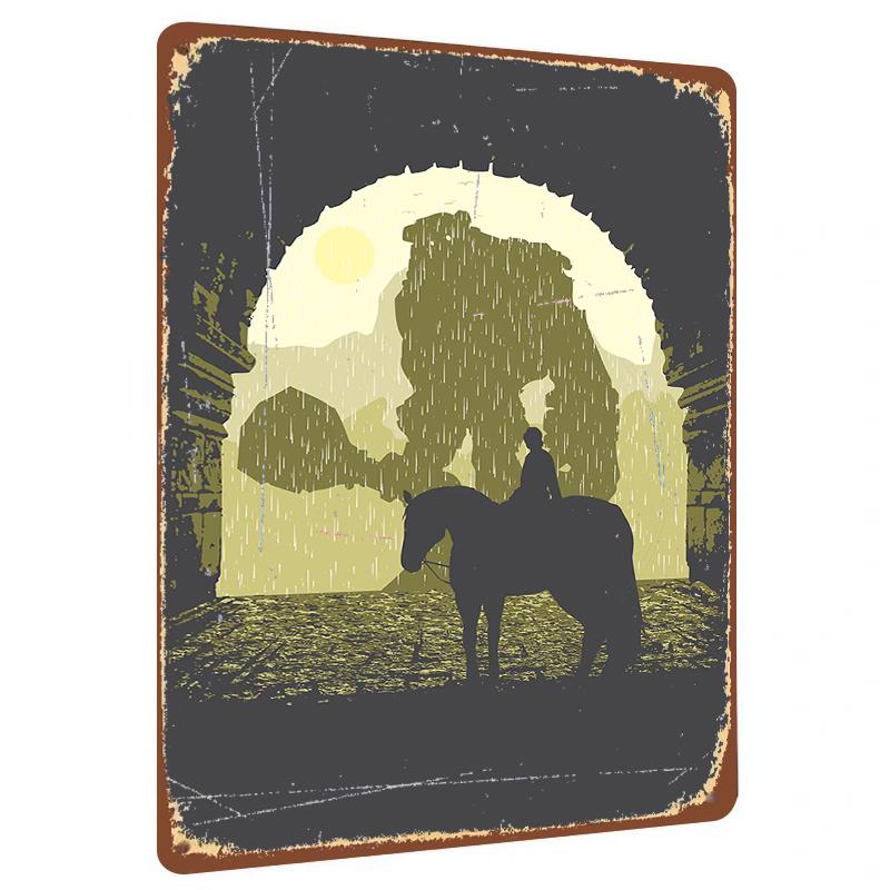Vintage Knight on Horse Silhouette Metal Wall Art Rainy Castle Scenery Retro Home Decor Hanging Painting 20x30cm(7.8x11.8inch)
Vintage Knight on Horse Silhouette Metal Wall Art Rainy Castle Scenery Retro Home Decor Hanging Painting 20x30cm(7.8x11.8inch)