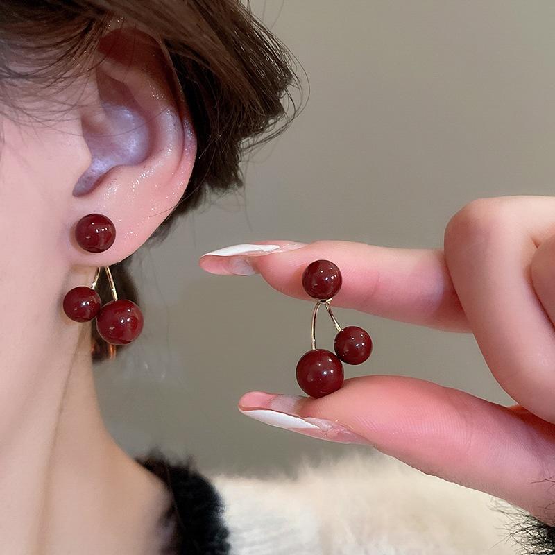 Красные вишневые серьги для женщин одна пара двухслойных ретро легких роскошных серег красный
Красные вишневые серьги для женщин одна пара двухслойных ретро легких роскошных серег красный