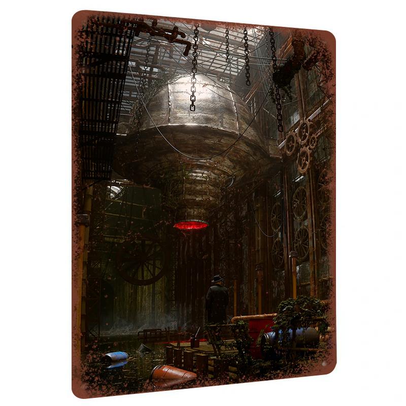 Steampunk Mechanical Dome Vintage Metal Wall Art Industrial Gear Chain Scene Decor Painting 20x30cm(7.8x11.8inch)
Steampunk Mechanical Dome Vintage Metal Wall Art Industrial Gear Chain Scene Decor Painting 20x30cm(7.8x11.8inch)