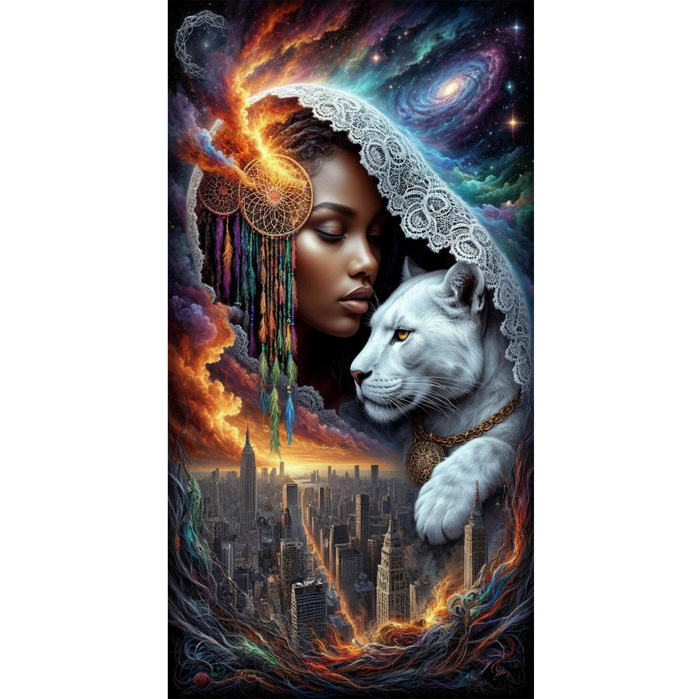 Large Size Mosaic DIY Full Diamond Painting Kits Art Fantasy Girl Leopard and Dream Catcher Embroidery Cross Stitch Rhinestones round 30x60cm красный
Large Size Mosaic DIY Full Diamond Painting Kits Art Fantasy Girl Leopard and Dream Catcher Embroidery Cross Stitch Rhinestones round 30x60cm красный