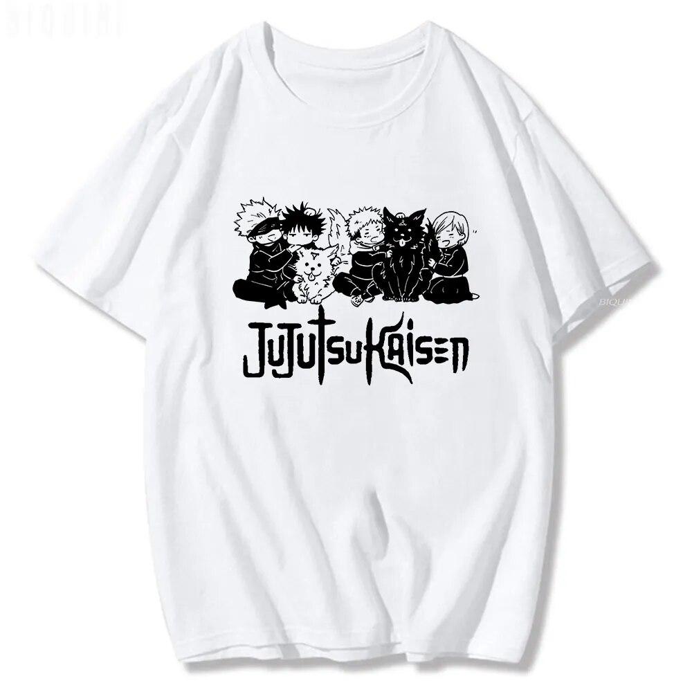 Футболка Jujutsu Kaisen Satoru Yuuji Megumi Nobara, японская уличная одежда, топы большого размера с принтом манги, футболки унисекс с короткими рукавами L
Футболка Jujutsu Kaisen Satoru Yuuji Megumi Nobara, японская уличная одежда, топы большого размера с принтом манги, футболки унисекс с короткими рукавами L