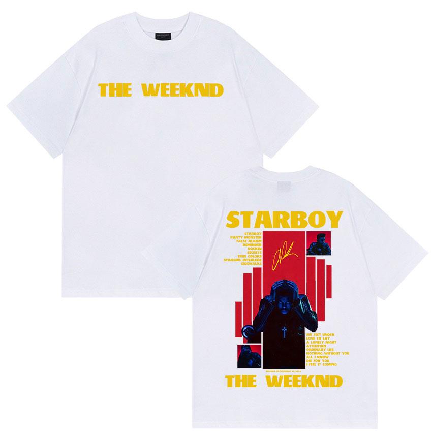 Rapper THE WEEKND STARBOY Album Merch T Shirts Unisexs Street Gothic Hip Hop Retro Cotton Short Sleeve Tshirt Y2k Streetwear 4XL
Rapper THE WEEKND STARBOY Album Merch T Shirts Unisexs Street Gothic Hip Hop Retro Cotton Short Sleeve Tshirt Y2k Streetwear 4XL