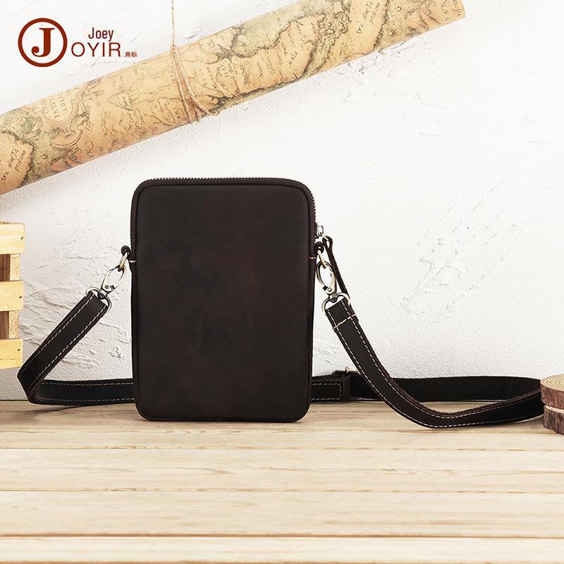 Чоловіча шкіряна ретро-сумка через плече Crazy Horse - маленька, повсякденна, новий стиль 6713 коричневий
Чоловіча шкіряна ретро-сумка через плече Crazy Horse - маленька, повсякденна, новий стиль 6713 коричневий