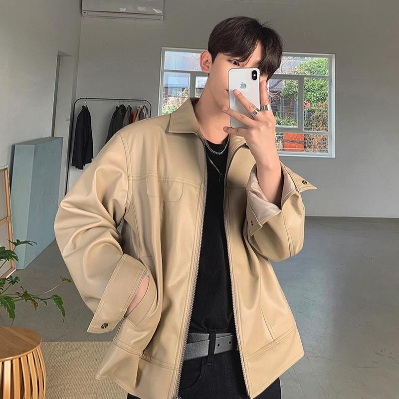 Осенняя новая кожаная куртка мужская облегающая одежда корейский стиль красивая молодежная кожаная куртка мотоциклетная куртка M
Осенняя новая кожаная куртка мужская облегающая одежда корейский стиль красивая молодежная кожаная куртка мотоциклетная куртка M