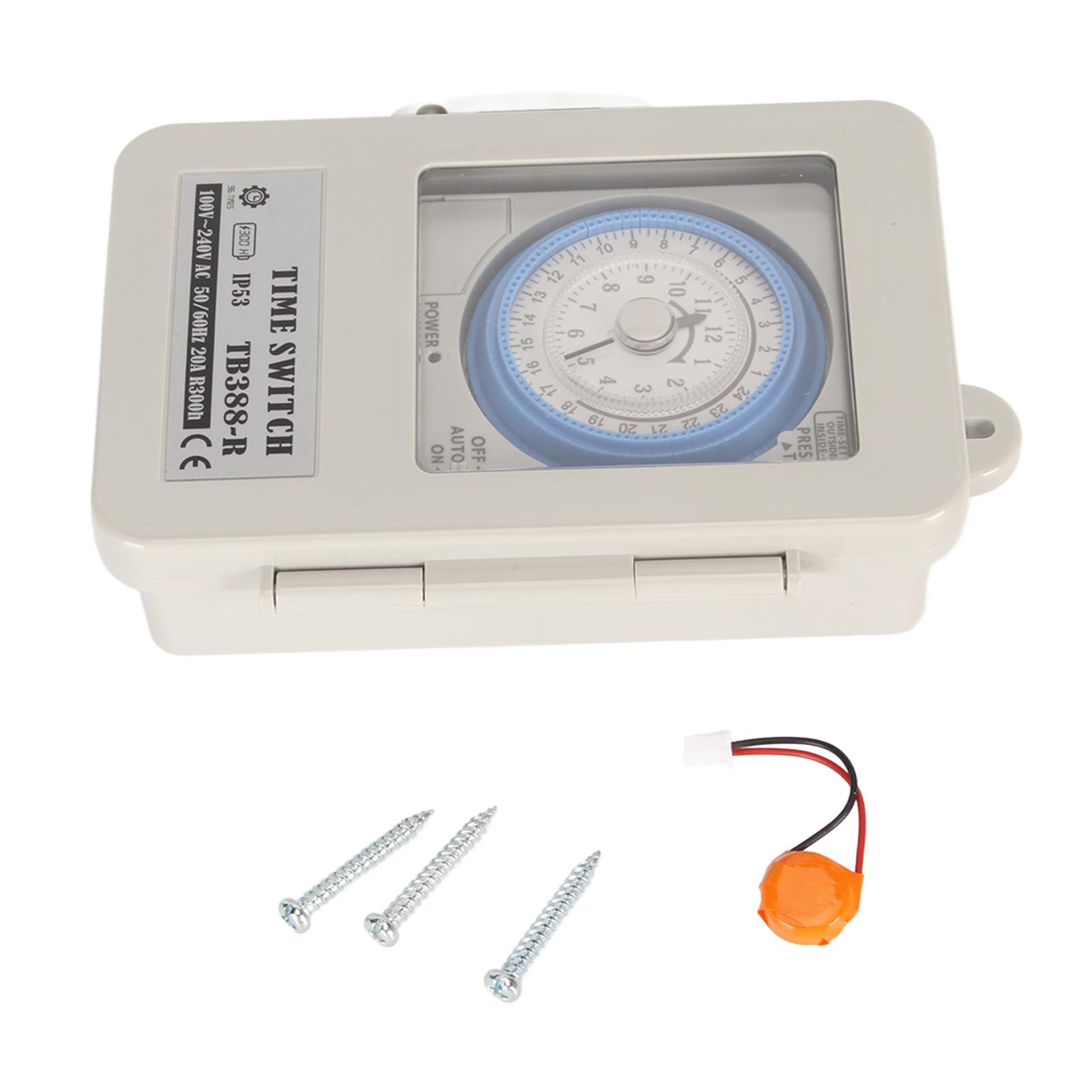 Mechanical Time Switch Multi Function Timer Control Switch for Home Kitchen 100‑240V AC
Mechanical Time Switch Multi Function Timer Control Switch for Home Kitchen 100‑240V AC
