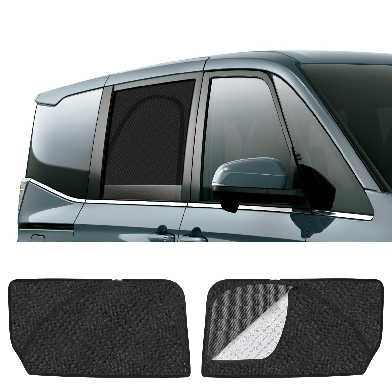 New 90 Series Dedicated Sunshade with Magnetic Rear Seat Ventilation and Integrated Car Shade for NOAH VOXY Mesh Sun UV Light Insect and Ventilation
New 90 Series Dedicated Sunshade with Magnetic Rear Seat Ventilation and Integrated Car Shade for NOAH VOXY Mesh Sun UV Light Insect and Ventilation