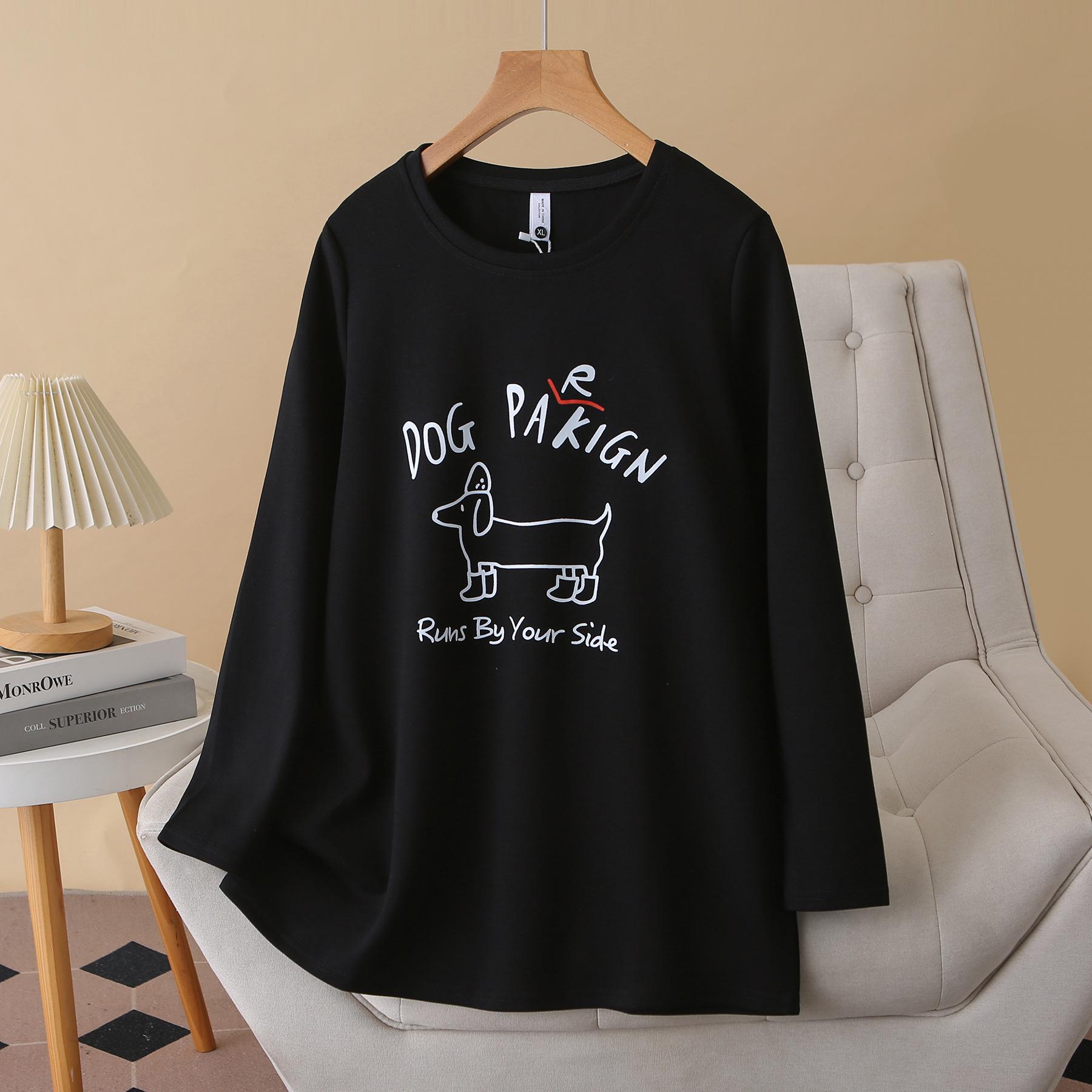 Plus Size Women s Cartoon Print Long Sleeve T-Shirt, Spring Round Neck Casual Top XL чёрный
Plus Size Women s Cartoon Print Long Sleeve T-Shirt, Spring Round Neck Casual Top XL чёрный