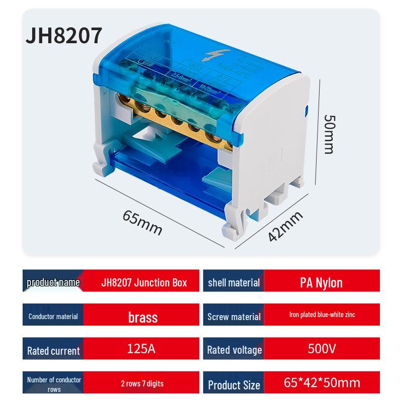 Розподільна коробка з чистої міді, розподільна коробка на DIN-рейку та клемна колодка
Розподільна коробка з чистої міді, розподільна коробка на DIN-рейку та клемна колодка