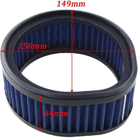 AHL Motorcycle High Flow Air Filter Reusable Air Cleaner Compatible with Harley Model S&S Super E and G Series Carb/Carburetor with Teardrop Washable
AHL Motorcycle High Flow Air Filter Reusable Air Cleaner Compatible with Harley Model S&S Super E and G Series Carb/Carburetor with Teardrop Washable