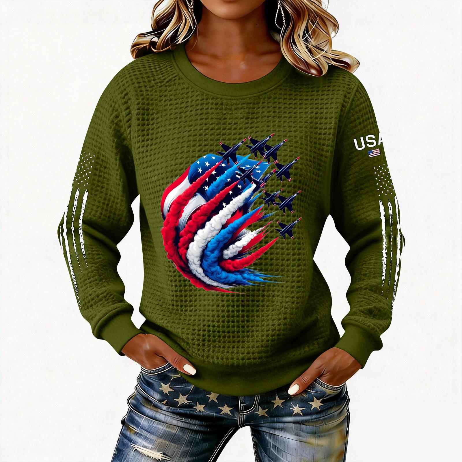 Women s Fashionable Lightweight Long-Sleeved Pullover Sweatshirt With Printed Round Neck L армия зеленый
Women s Fashionable Lightweight Long-Sleeved Pullover Sweatshirt With Printed Round Neck L армия зеленый