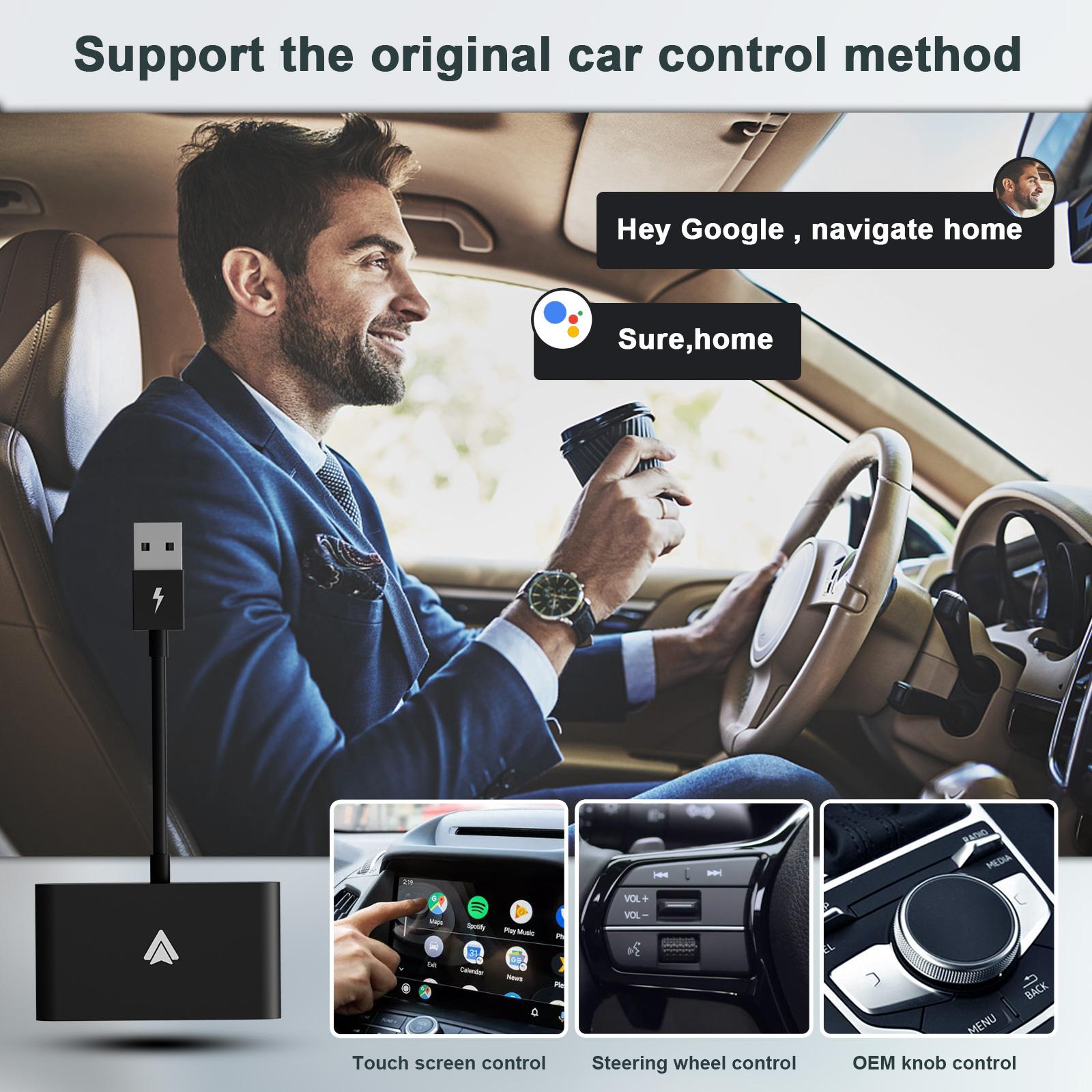 THT-020-2+ Android Auto Wireless CarPlay Adapter Android Auto Wired to Wireless Converter Support USB and Type-C Port Black
THT-020-2+ Android Auto Wireless CarPlay Adapter Android Auto Wired to Wireless Converter Support USB and Type-C Port Black
