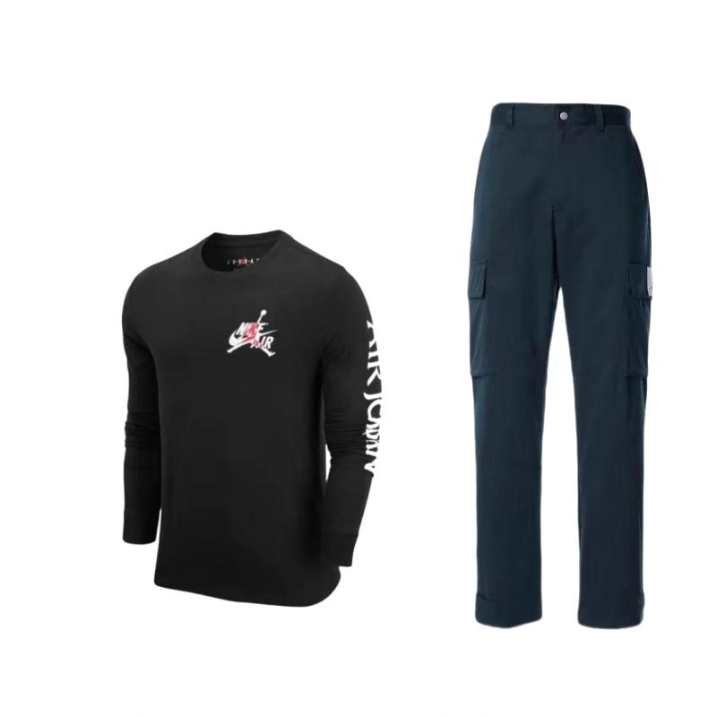 Jordan Logo Print Vintage Crew Neck Long Sleeve T-Shirt And Pants Casual Sports Set Men sets DQ7343-010+DN1447-010 S
Jordan Logo Print Vintage Crew Neck Long Sleeve T-Shirt And Pants Casual Sports Set Men sets DQ7343-010+DN1447-010 S