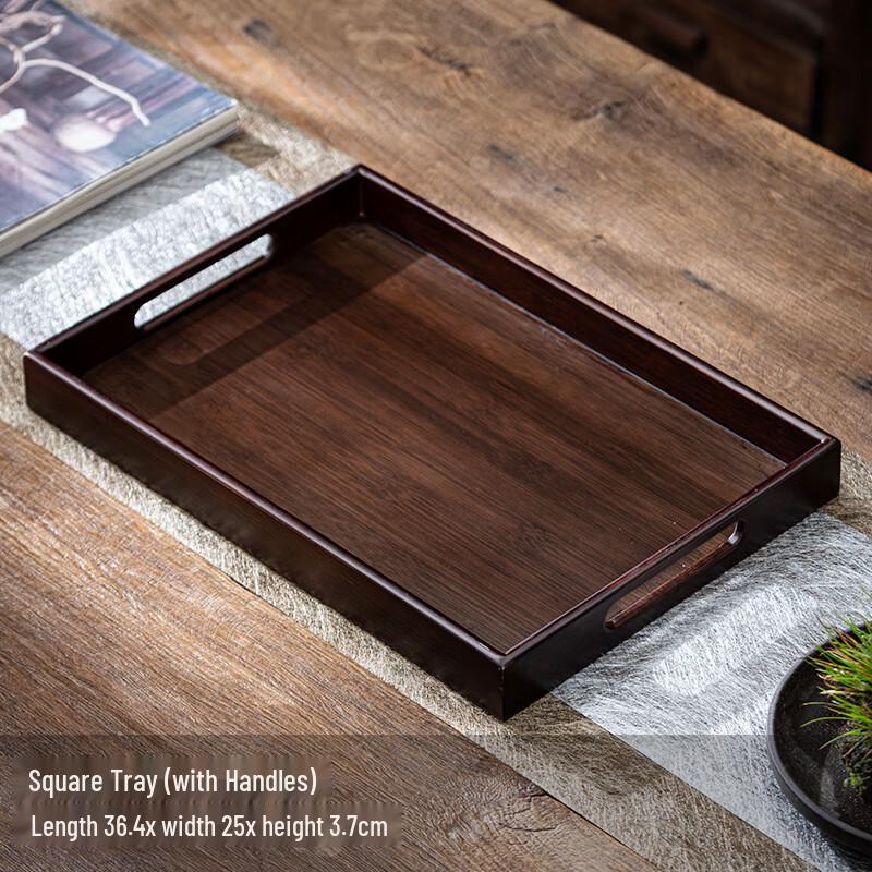 Bamboo Rectangular Serving Tray with Handles
Bamboo Rectangular Serving Tray with Handles