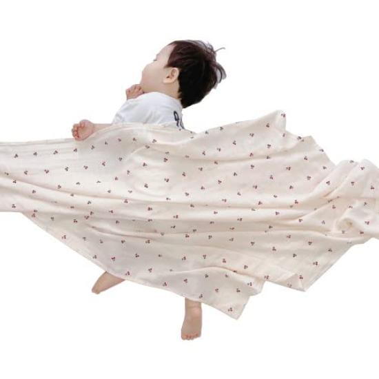 Ponpy Swaddle 120cm x 120cm 2 Layer Baby Blanket Bathing Gauze Swaddle Gauze Swaddle Spring Summer Swaddle Winter Swaddle Newborn Baby [Oeko-Tex Вишня
Ponpy Swaddle 120cm x 120cm 2 Layer Baby Blanket Bathing Gauze Swaddle Gauze Swaddle Spring Summer Swaddle Winter Swaddle Newborn Baby [Oeko-Tex Вишня