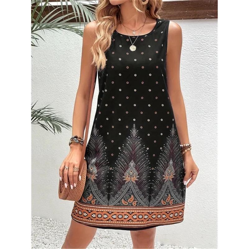 Sleeveless Black Dot Women Vintage Dresses Summer 3d Printed Ladies Trend Casual A-Line Dress Loose Oversized Mini Dress L
Sleeveless Black Dot Women Vintage Dresses Summer 3d Printed Ladies Trend Casual A-Line Dress Loose Oversized Mini Dress L