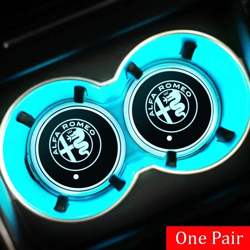 2pcs Car LED Smart Water Cup Mat USB Light Drink Holder Coaster for Alfa Romeo Logo 155 156 159 Giulia Mito Stelvio 4C GT Spider
2pcs Car LED Smart Water Cup Mat USB Light Drink Holder Coaster for Alfa Romeo Logo 155 156 159 Giulia Mito Stelvio 4C GT Spider