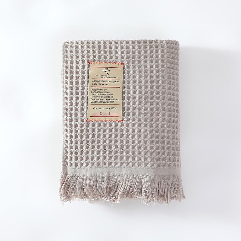 Large Unisex Honeycomb Waffle Cotton Bath Towel with Tassels, 90x180cm, Multi-color 70*140cm
Large Unisex Honeycomb Waffle Cotton Bath Towel with Tassels, 90x180cm, Multi-color 70*140cm