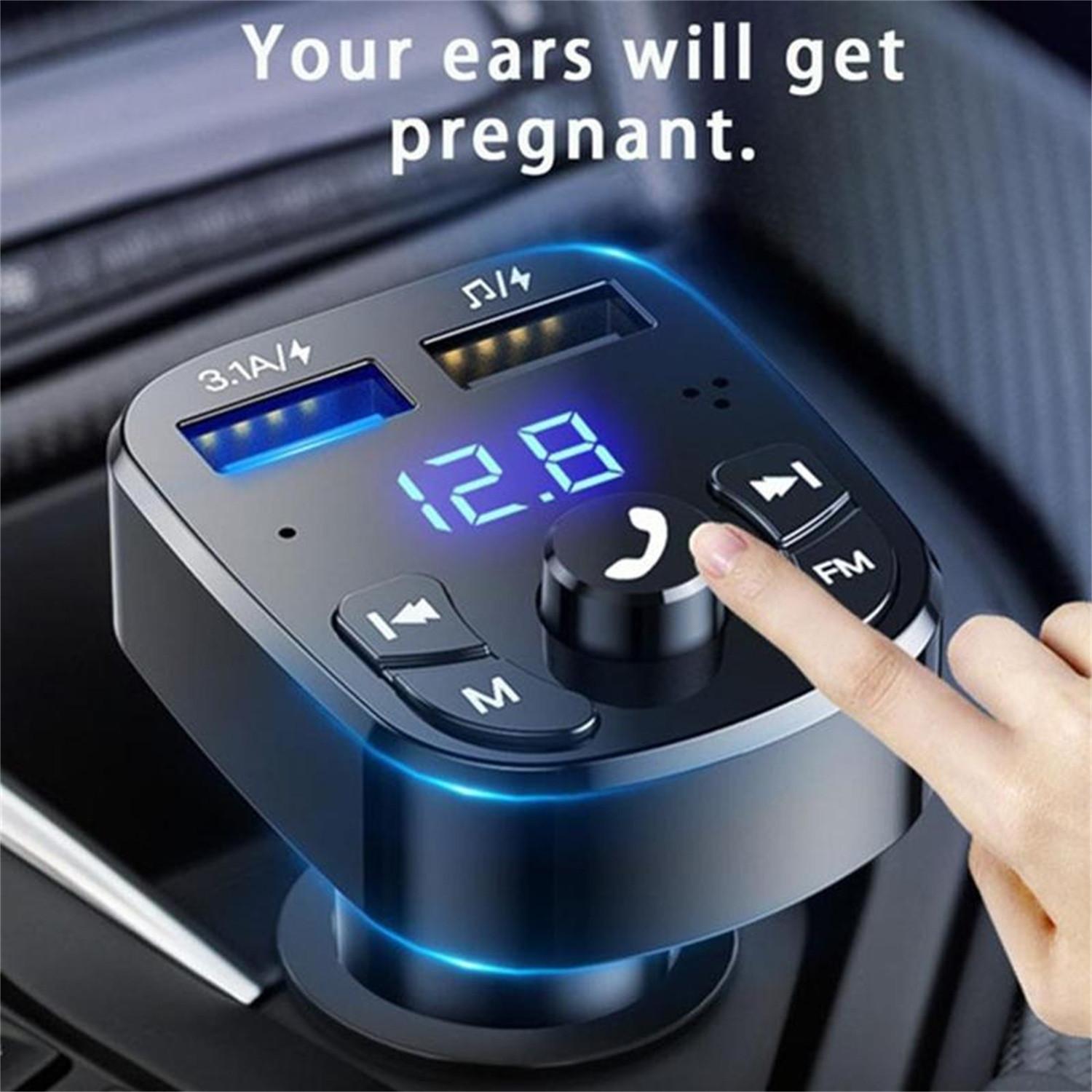(SU)FM-передатчик, FM-передатчик Bluetooth 2022, беспроводной радиоадаптер, автомобильный комплект с двойной зарядкой через USB, автомобильное зарядное устройство, поддержка MP3-плеера и USB-диск
(SU)FM-передатчик, FM-передатчик Bluetooth 2022, беспроводной радиоадаптер, автомобильный комплект с двойной зарядкой через USB, автомобильное зарядное устройство, поддержка MP3-плеера и USB-диск