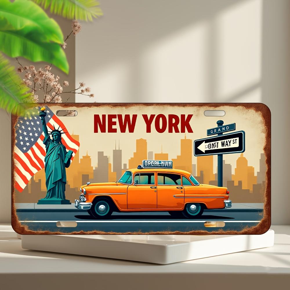 New York City Statue of Liberty Vintage Taxi Themed Aluminum Metal Sign D Flat Printing Distressed License Plate Style Wall D 15x30cm(5.9x7.8inch)
New York City Statue of Liberty Vintage Taxi Themed Aluminum Metal Sign D Flat Printing Distressed License Plate Style Wall D 15x30cm(5.9x7.8inch)