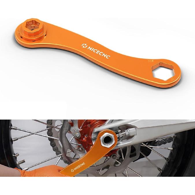NICECNC Motorcycle Wheel Removal Tool 17X27X32mm Axle Wrench Spanner Compatible with KTM 125-1290 EXC EXCF XC XCW XCF SX SXF Adventure Duke LC4 помаранчевий
NICECNC Motorcycle Wheel Removal Tool 17X27X32mm Axle Wrench Spanner Compatible with KTM 125-1290 EXC EXCF XC XCW XCF SX SXF Adventure Duke LC4 помаранчевий