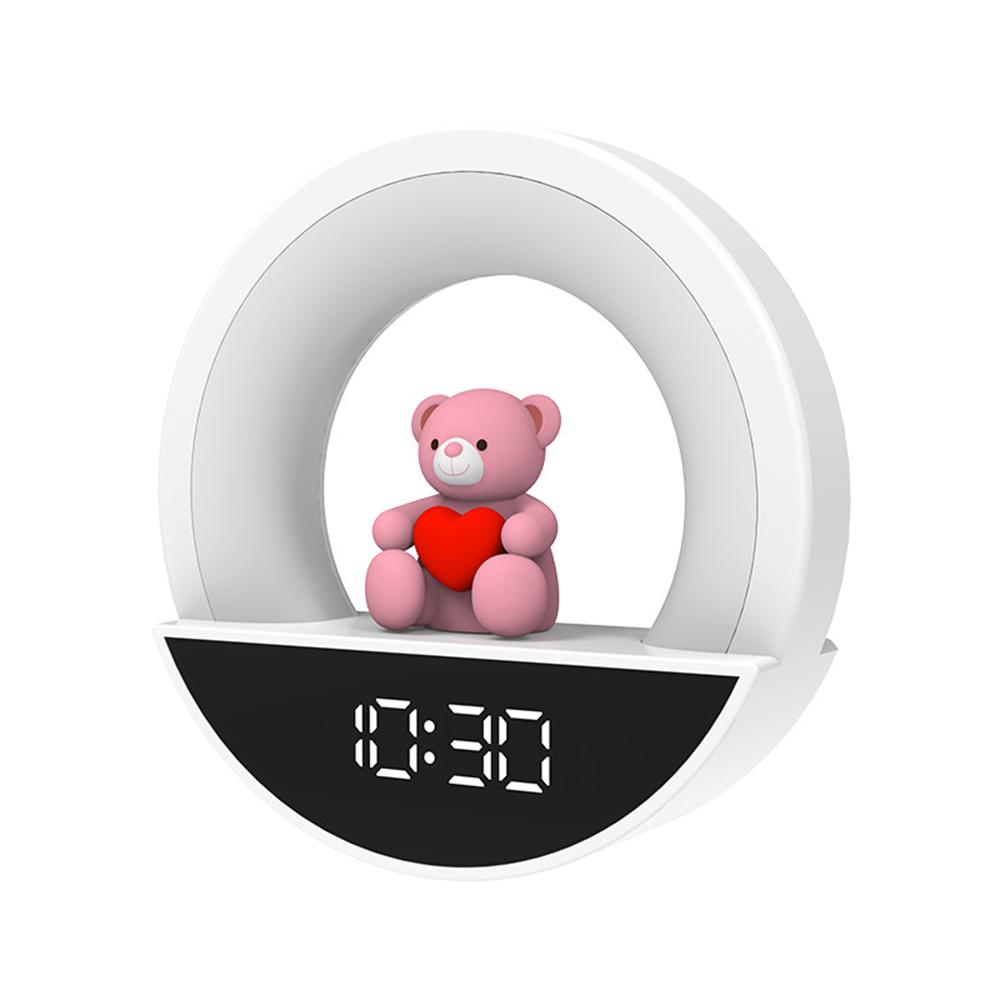RGB Bedside Lamp Remote Control Ambient Light LED Night Light with Digital Clock Display EU Plug
RGB Bedside Lamp Remote Control Ambient Light LED Night Light with Digital Clock Display EU Plug