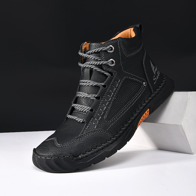 Мужские ботильоны из натуральной кожи ручной работы, повседневный стиль, удобные, ретро, нескользящие, осенне-зимние, дышащие, для улицы, большие размеры 39 чёрный
Мужские ботильоны из натуральной кожи ручной работы, повседневный стиль, удобные, ретро, нескользящие, осенне-зимние, дышащие, для улицы, большие размеры 39 чёрный