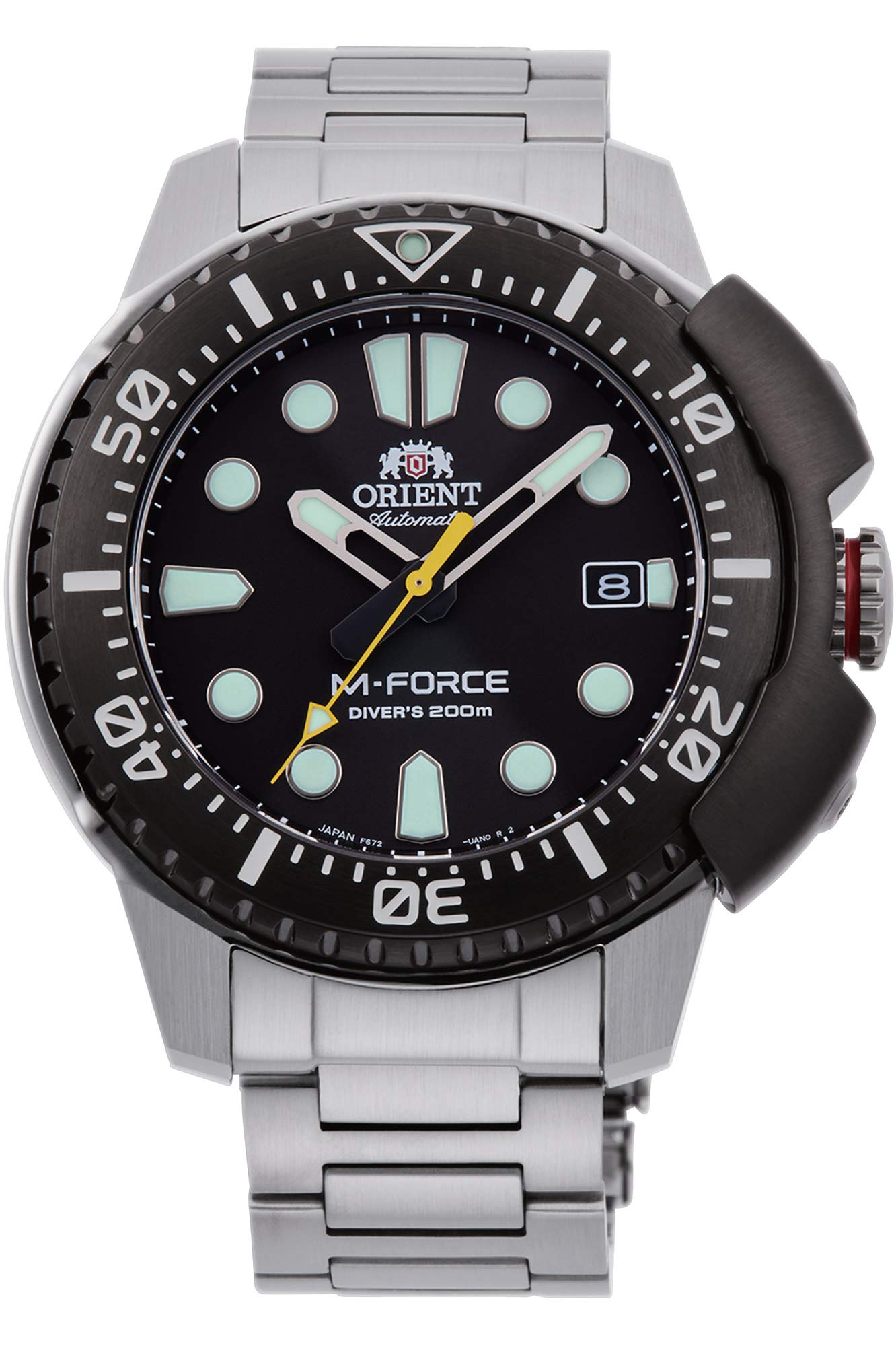 Чоловічий годинник Orient M-Force з чорним циферблатом RA-AC0L01B00B, синій, повсякденний. синій
Чоловічий годинник Orient M-Force з чорним циферблатом RA-AC0L01B00B, синій, повсякденний. синій