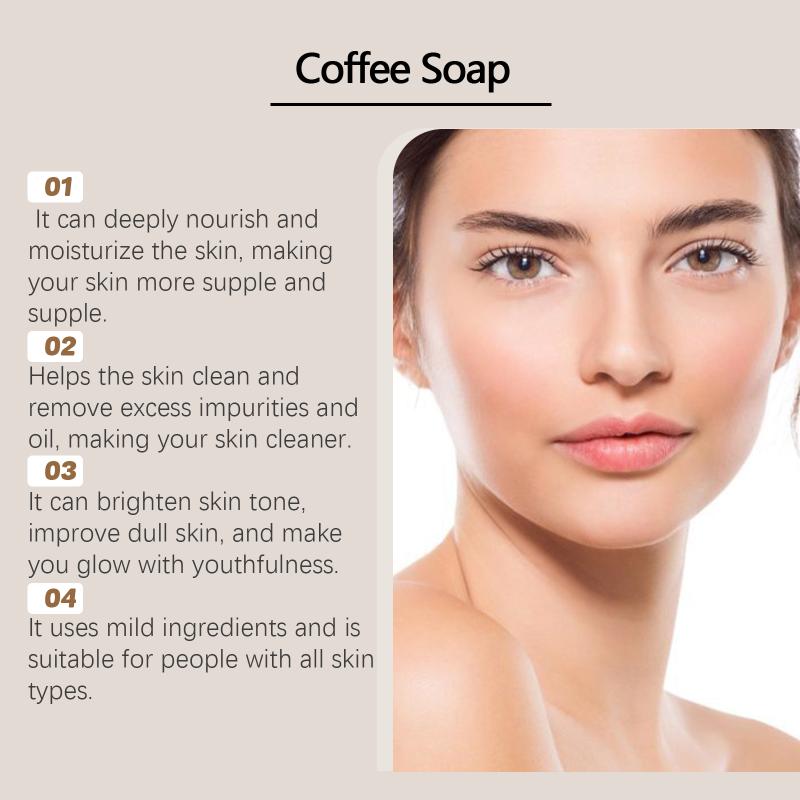 Coffee Soap For Face Naturally Deep Cleansing Smooth Brightening Moisturizing Bathing Oil Control Hydrate Body Soap Bar one size
Coffee Soap For Face Naturally Deep Cleansing Smooth Brightening Moisturizing Bathing Oil Control Hydrate Body Soap Bar one size