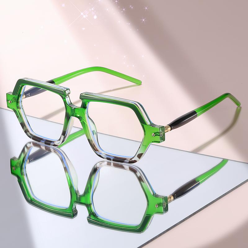 New Bold Geometric Eyeglasses: Gradient Pink-Yellow Frame with Black Accents, Anti-Blue Light Lenses for Trendy Women’s Daily зелений
New Bold Geometric Eyeglasses: Gradient Pink-Yellow Frame with Black Accents, Anti-Blue Light Lenses for Trendy Women’s Daily зелений