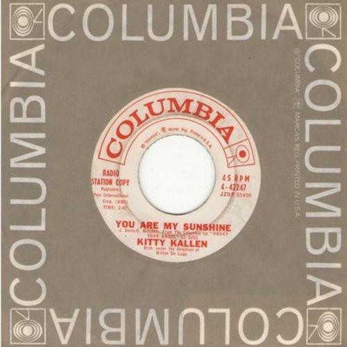 7inch Record KITTY KALLEN - It Wasn t God Who Made Honky Tonk A 442247 Columbia 1961 US Pop Used
7inch Record KITTY KALLEN - It Wasn t God Who Made Honky Tonk A 442247 Columbia 1961 US Pop Used