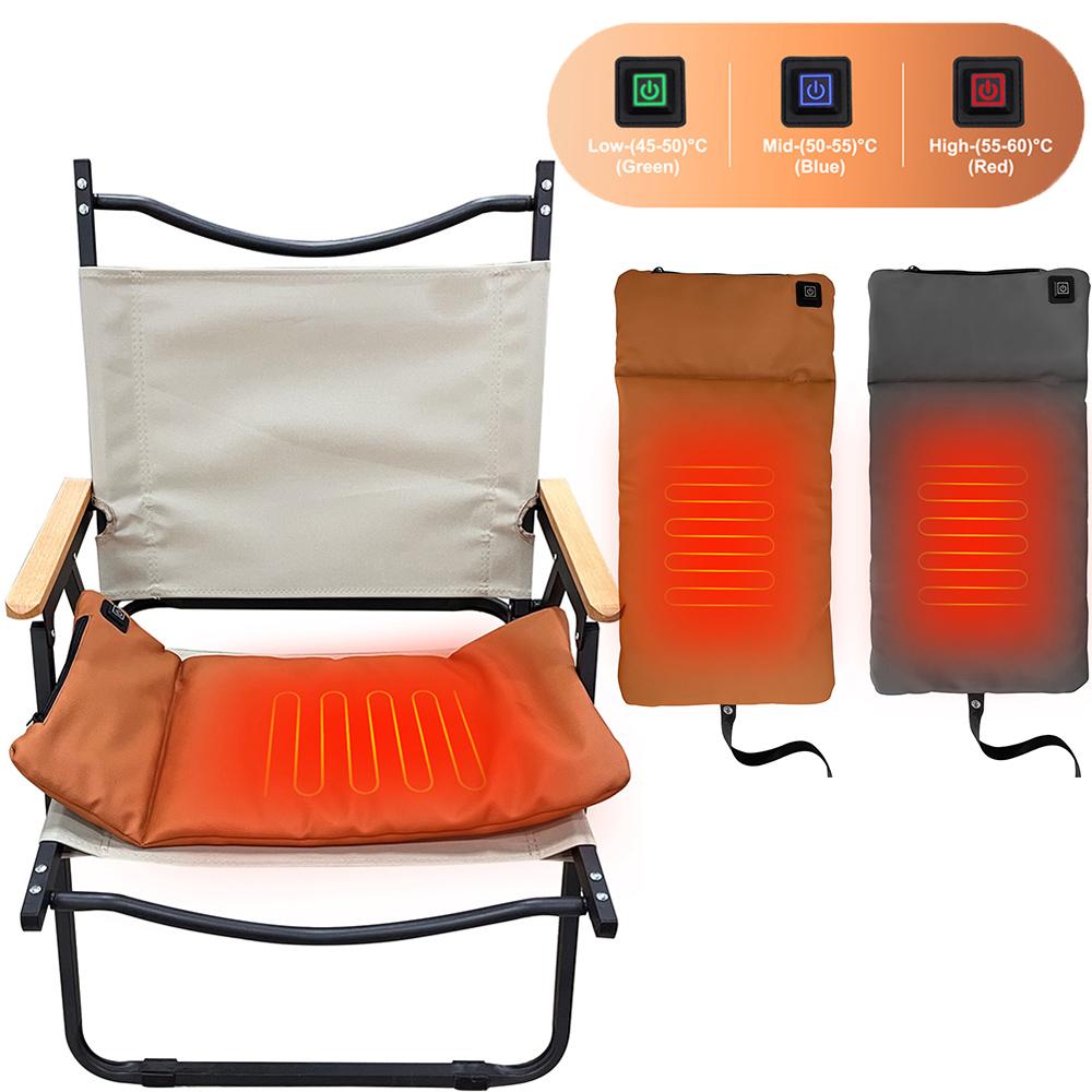 Camping Chair Heated Cushion USB Power Supply 3 Levels Outdoor Seats Cushion Waterproof Heated Seat Cushion for Office Stadium сірий
Camping Chair Heated Cushion USB Power Supply 3 Levels Outdoor Seats Cushion Waterproof Heated Seat Cushion for Office Stadium сірий