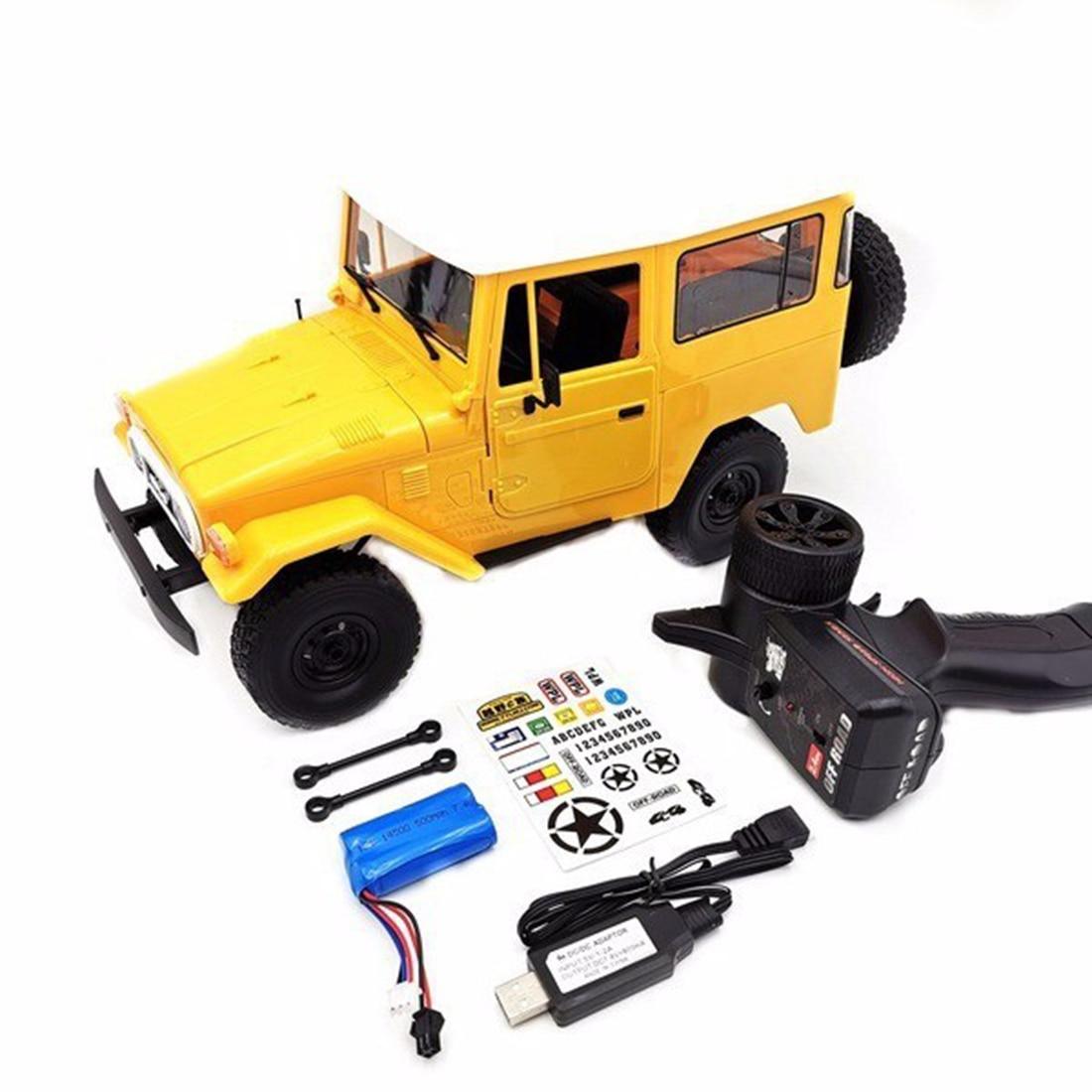 WPL C34 1:16 2.4G 4WD Радіокерований Позашляховик Автомобіль для Лазіння жовтий
WPL C34 1:16 2.4G 4WD Радіокерований Позашляховик Автомобіль для Лазіння жовтий