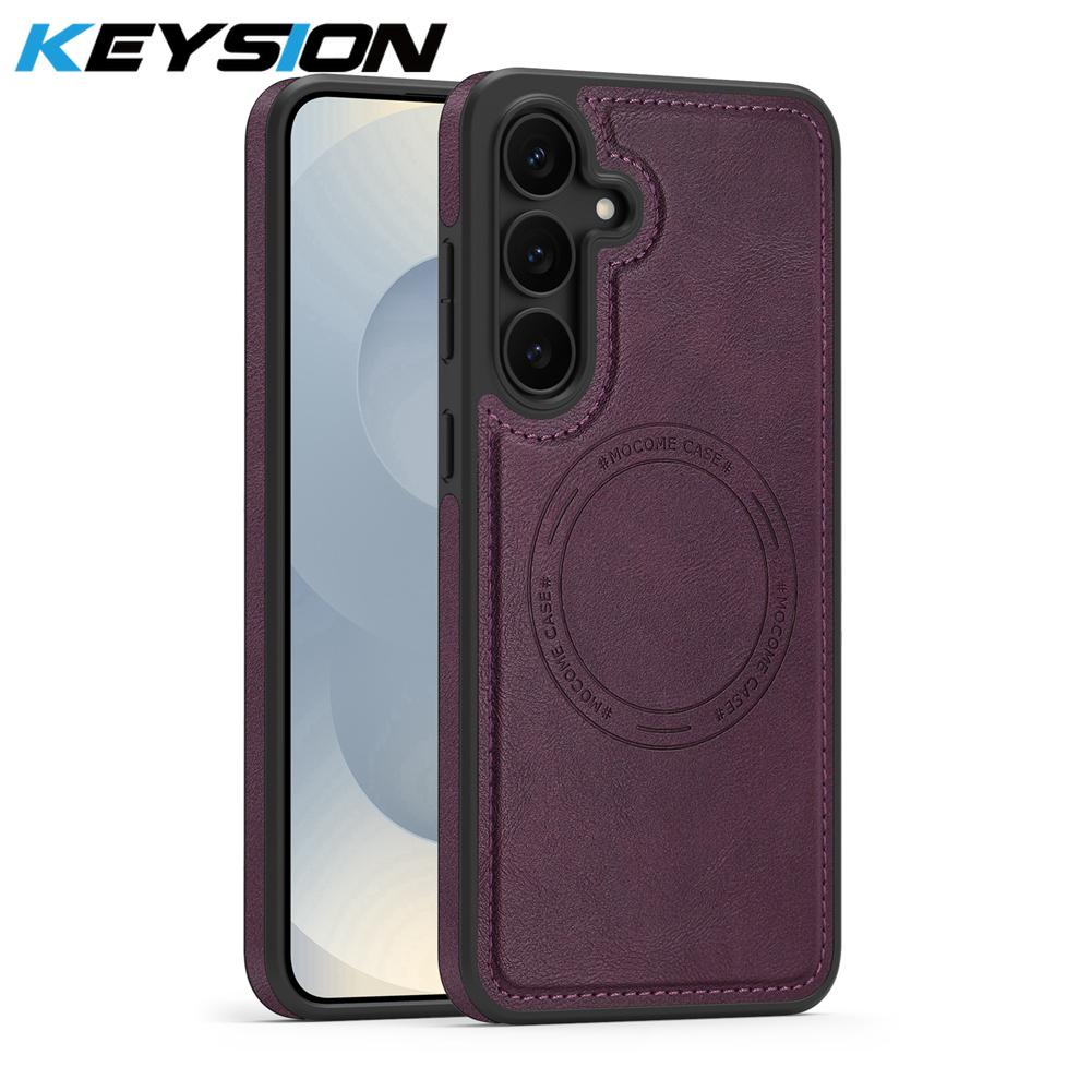 KEYSION Luxury Retro PU Leather Case for Samsung A56 5G A36 5G Magnetic Shockproof Phone Back Cover for Galaxy A16 4G 5G for Samsung A16 5G фіолетовий
KEYSION Luxury Retro PU Leather Case for Samsung A56 5G A36 5G Magnetic Shockproof Phone Back Cover for Galaxy A16 4G 5G for Samsung A16 5G фіолетовий