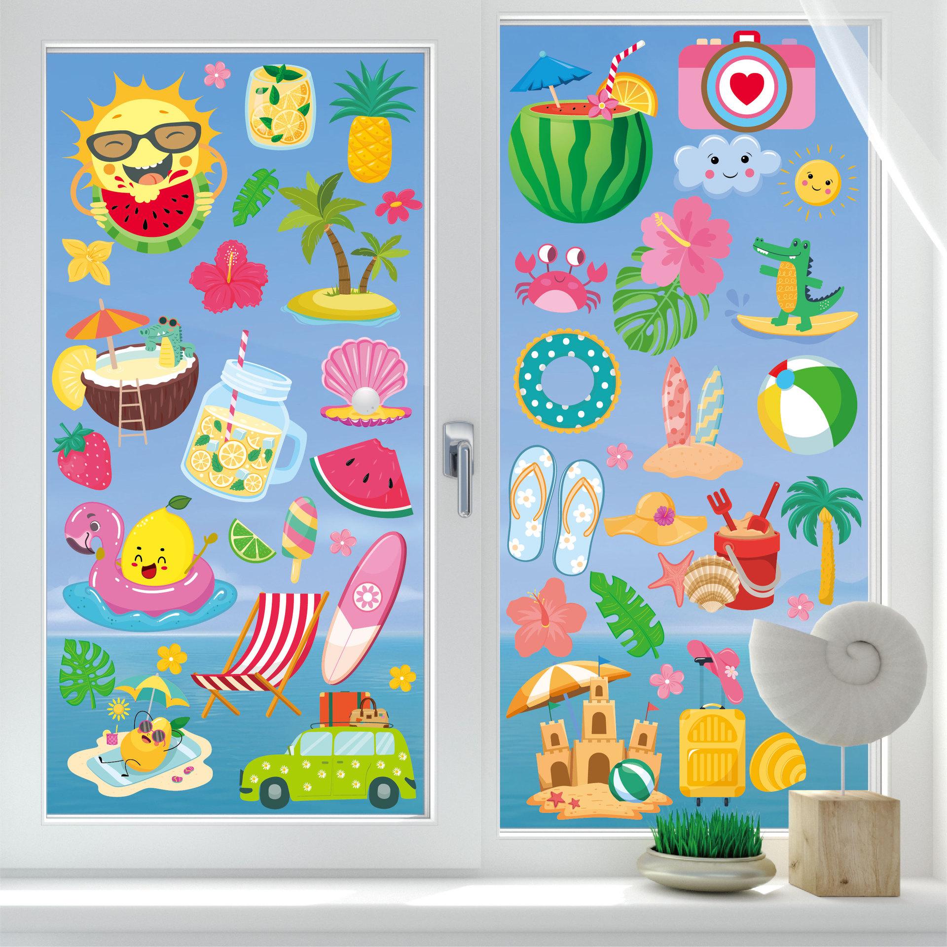 Summer window stickers for summer Hawaiian outdoor cartoon window home decoration door stickers for electrostatic glass stickers
Summer window stickers for summer Hawaiian outdoor cartoon window home decoration door stickers for electrostatic glass stickers