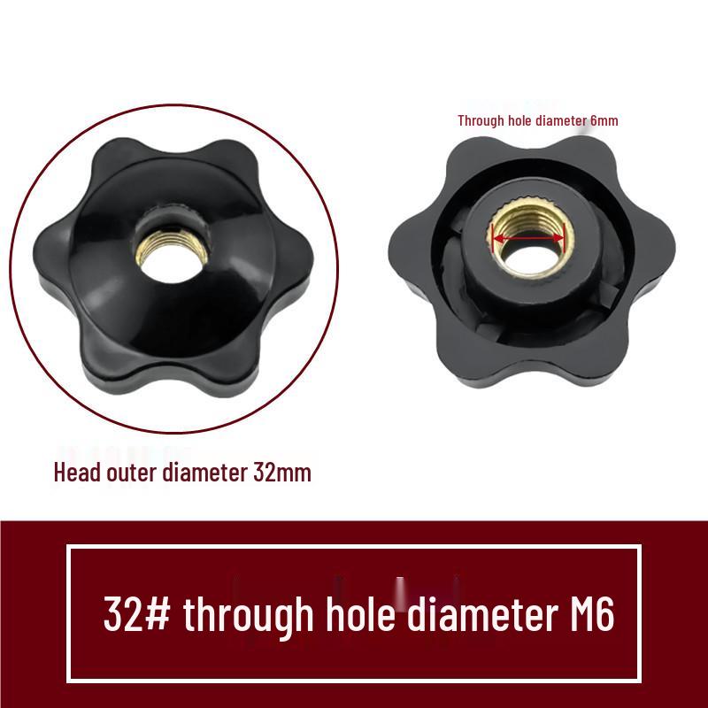 Пластикова ручка-гвинт Шестизіркова , Болт M4-M12, Захист від самовідкручування, Антивібраційна, Гайка з ручним затягуванням з варіантами наскрізного та глухого отвору.
Пластикова ручка-гвинт Шестизіркова , Болт M4-M12, Захист від самовідкручування, Антивібраційна, Гайка з ручним затягуванням з варіантами наскрізного та глухого отвору.