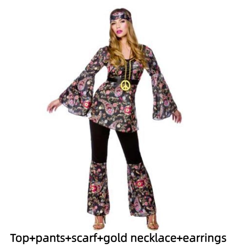 Pattern Floral Vintage Stage Performance Costume Halloween Party Top Pants Suit M чёрный
Pattern Floral Vintage Stage Performance Costume Halloween Party Top Pants Suit M чёрный