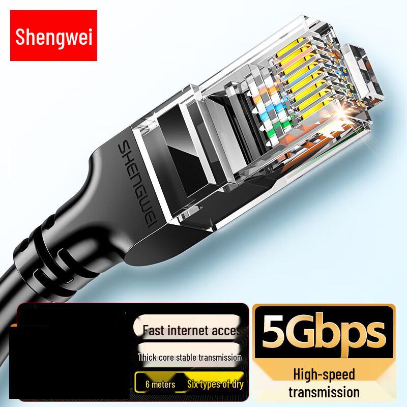 Shengwei Cat6 Unshielded Gigabit Ethernet Patch Cable
Shengwei Cat6 Unshielded Gigabit Ethernet Patch Cable