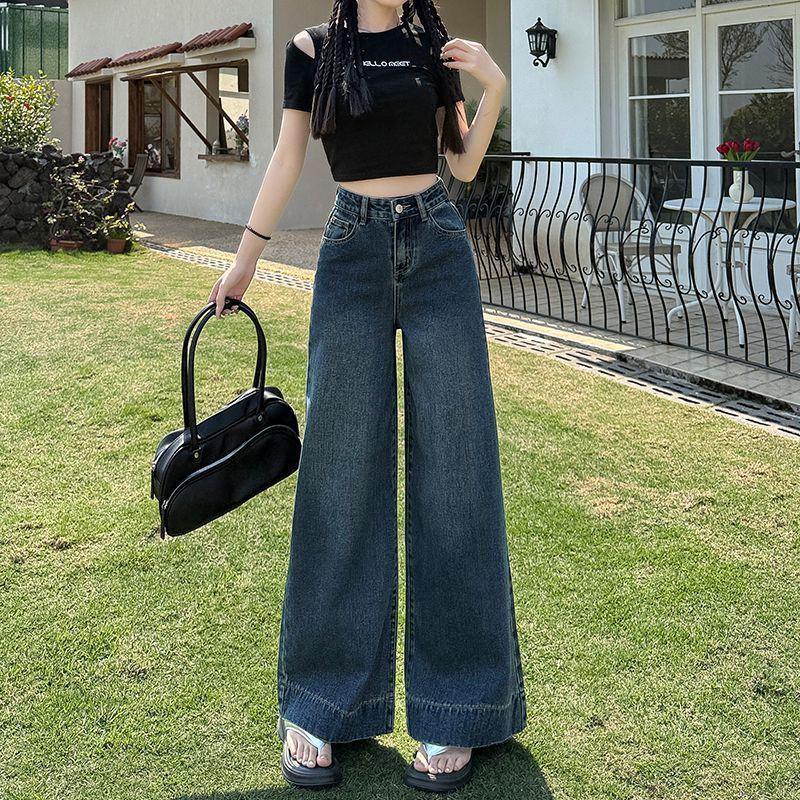 Women s High-Waisted Wide-Leg Jeans - Slimming Petite Drape, Micro-Flare for Autumn/Summer S (approx. 40-48kg)
Women s High-Waisted Wide-Leg Jeans - Slimming Petite Drape, Micro-Flare for Autumn/Summer S (approx. 40-48kg)