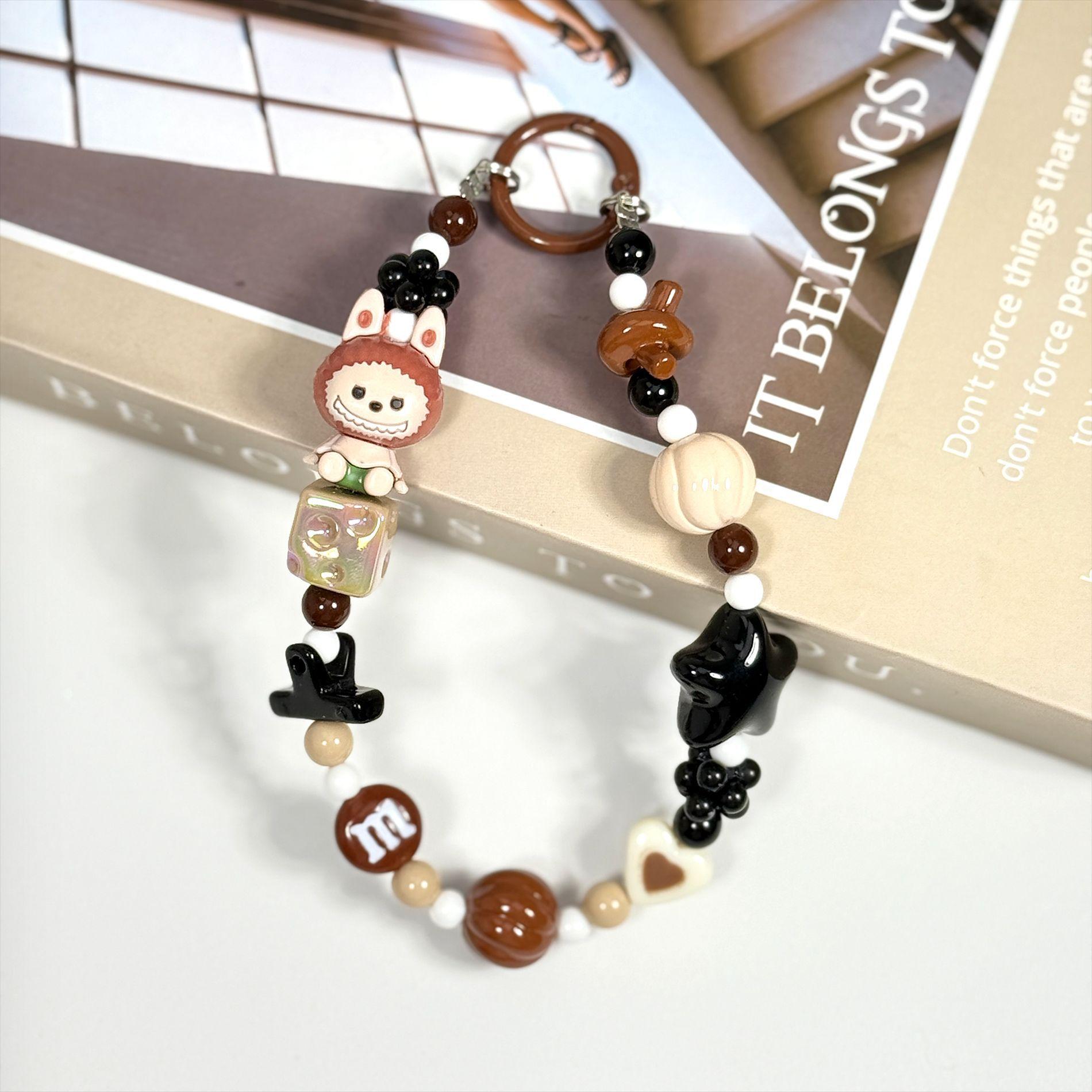 Мультяшная цепочка для мобильного телефона POP MART Милый шнурок Цепочка против потери Цепочка из бусин Подвеска Подвеска Брелок
Мультяшная цепочка для мобильного телефона POP MART Милый шнурок Цепочка против потери Цепочка из бусин Подвеска Подвеска Брелок