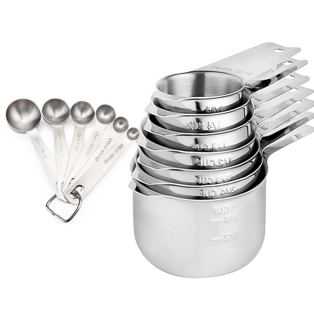 7/15/16Pcs Professional Measuring Cup and Spoons Set Scaleplate Kitchen Measuring Tool Cooking
7/15/16Pcs Professional Measuring Cup and Spoons Set Scaleplate Kitchen Measuring Tool Cooking