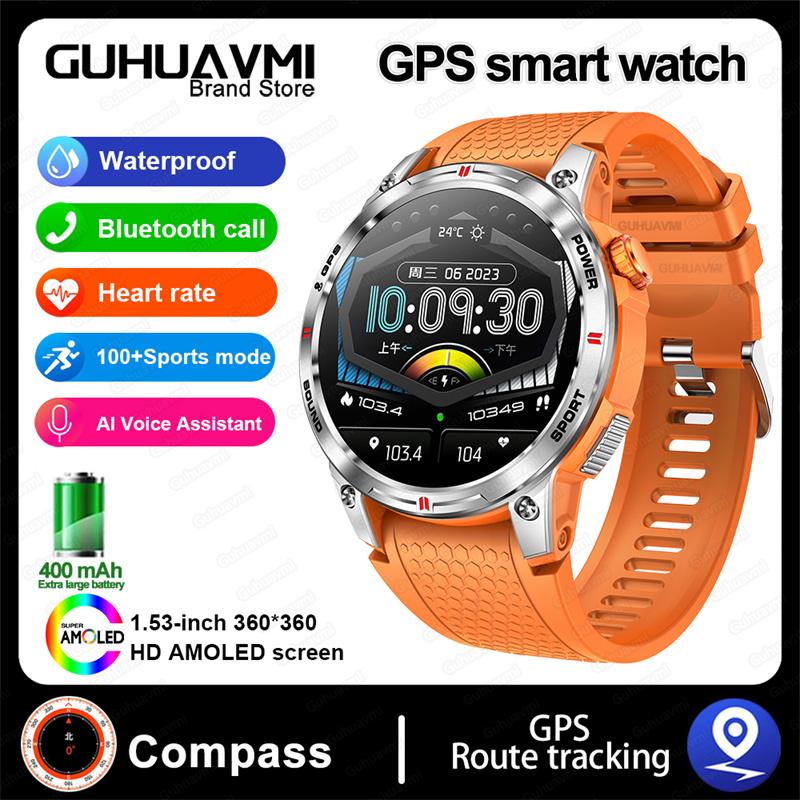 New GPS Compass Outdoor Sports Smart Watch Adult AMOLED Screen Waterproof Swimming Bluetooth Call Smartwatch For Men Women Newly upgraded серебряный
New GPS Compass Outdoor Sports Smart Watch Adult AMOLED Screen Waterproof Swimming Bluetooth Call Smartwatch For Men Women Newly upgraded серебряный