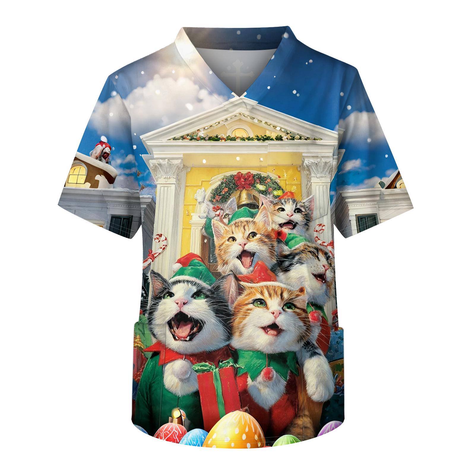 Men s Printing Short Sleeve V-neck Working Blouse Chest Pocket Carer Top M
Men s Printing Short Sleeve V-neck Working Blouse Chest Pocket Carer Top M