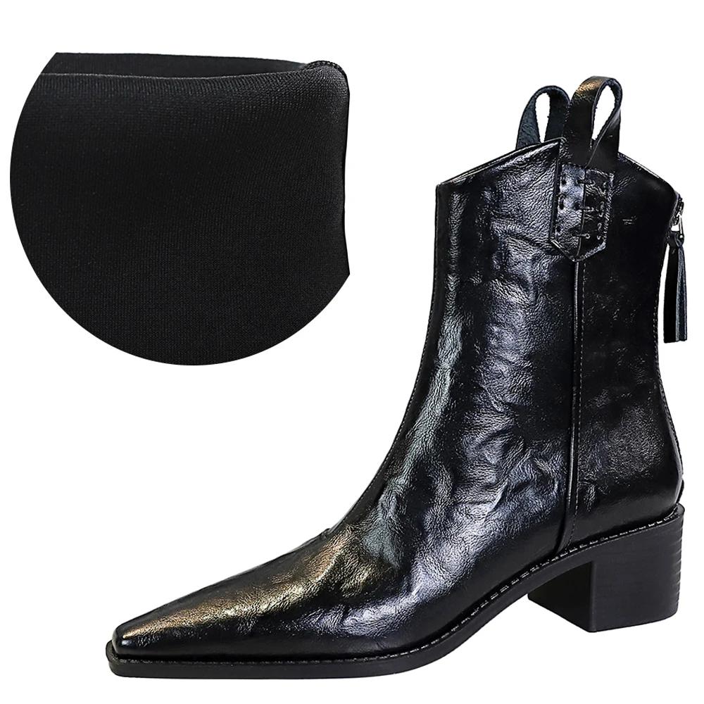Designer Punk Vintage Pointed Toe Women Ankle Boots Autumn Winter Zipper Shoes Women Fashion Square Heel 40 чорний
Designer Punk Vintage Pointed Toe Women Ankle Boots Autumn Winter Zipper Shoes Women Fashion Square Heel 40 чорний