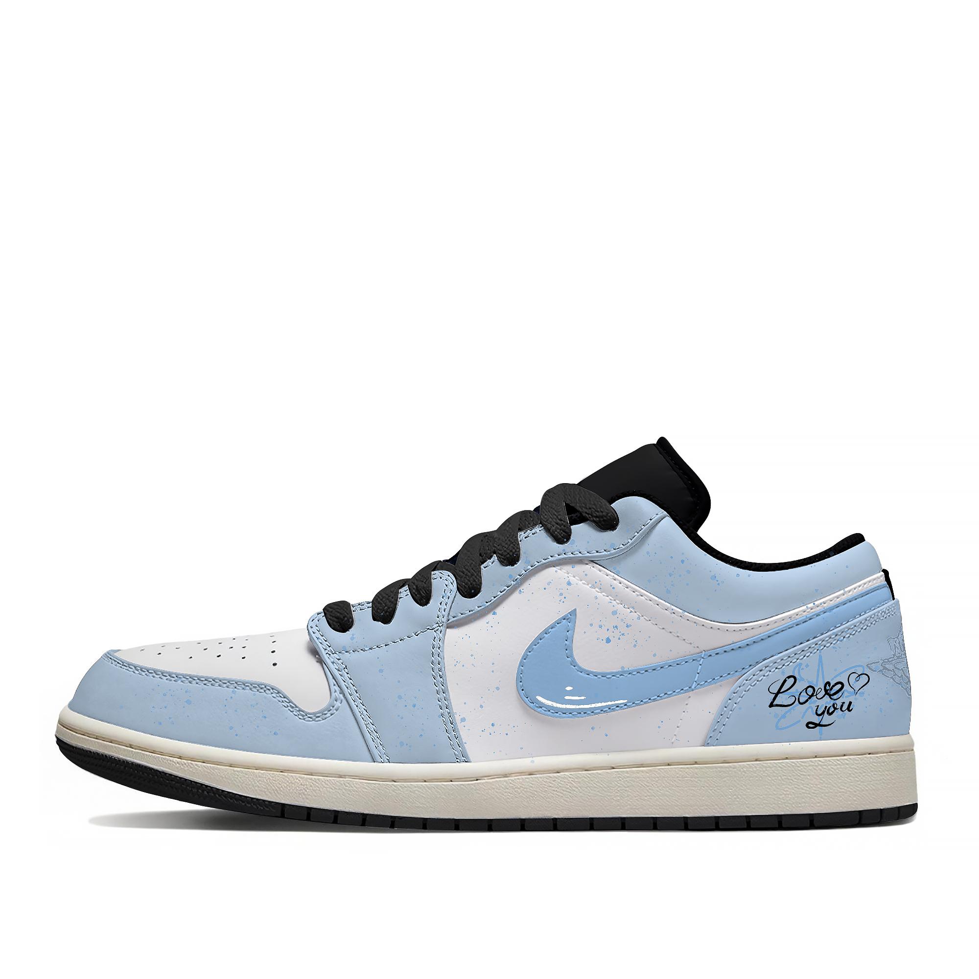 Jordan Air Jordan 1 Slip Resistant Abrasion Resistant Low top Vintage Basketball Shoes Unisex White Blue 553558-081(Team661-) 43
Jordan Air Jordan 1 Slip Resistant Abrasion Resistant Low top Vintage Basketball Shoes Unisex White Blue 553558-081(Team661-) 43