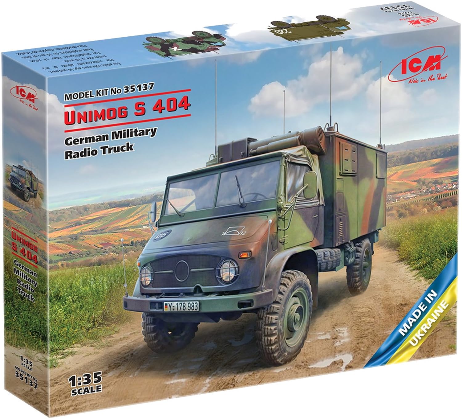 ICM scale German Unimog S 404 Radio Control Truck Plastic Model 35137 1/35
ICM scale German Unimog S 404 Radio Control Truck Plastic Model 35137 1/35