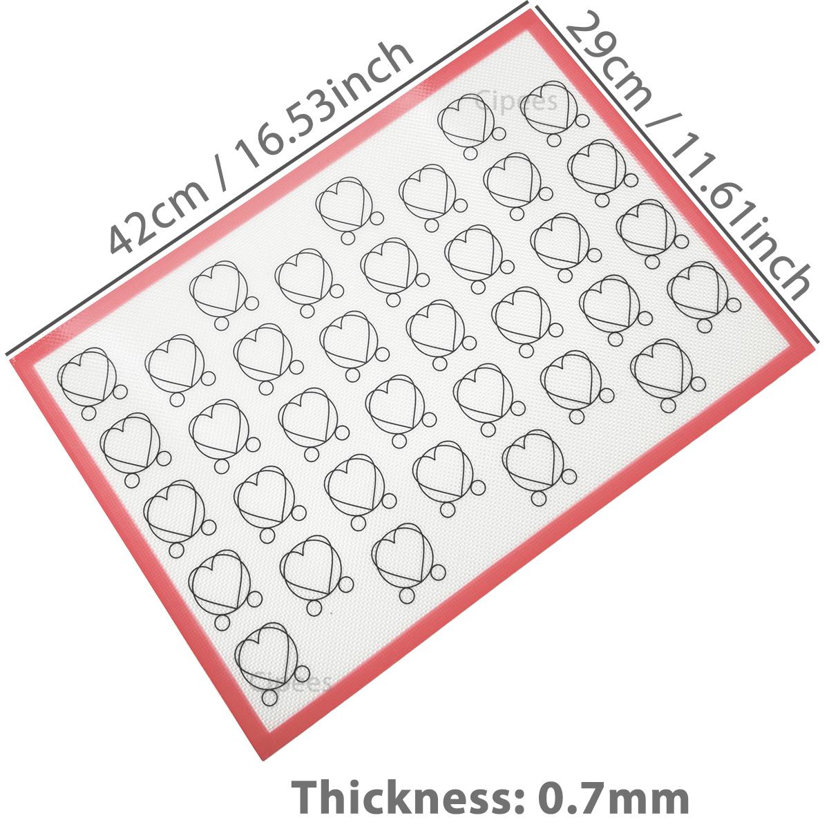 Силиконовый коврик для выпечки с узором в форме сердечек для духовки, антипригарный многоразовый лист для выпечки для приготовления макарон, печенья, выпечки
Силиконовый коврик для выпечки с узором в форме сердечек для духовки, антипригарный многоразовый лист для выпечки для приготовления макарон, печенья, выпечки