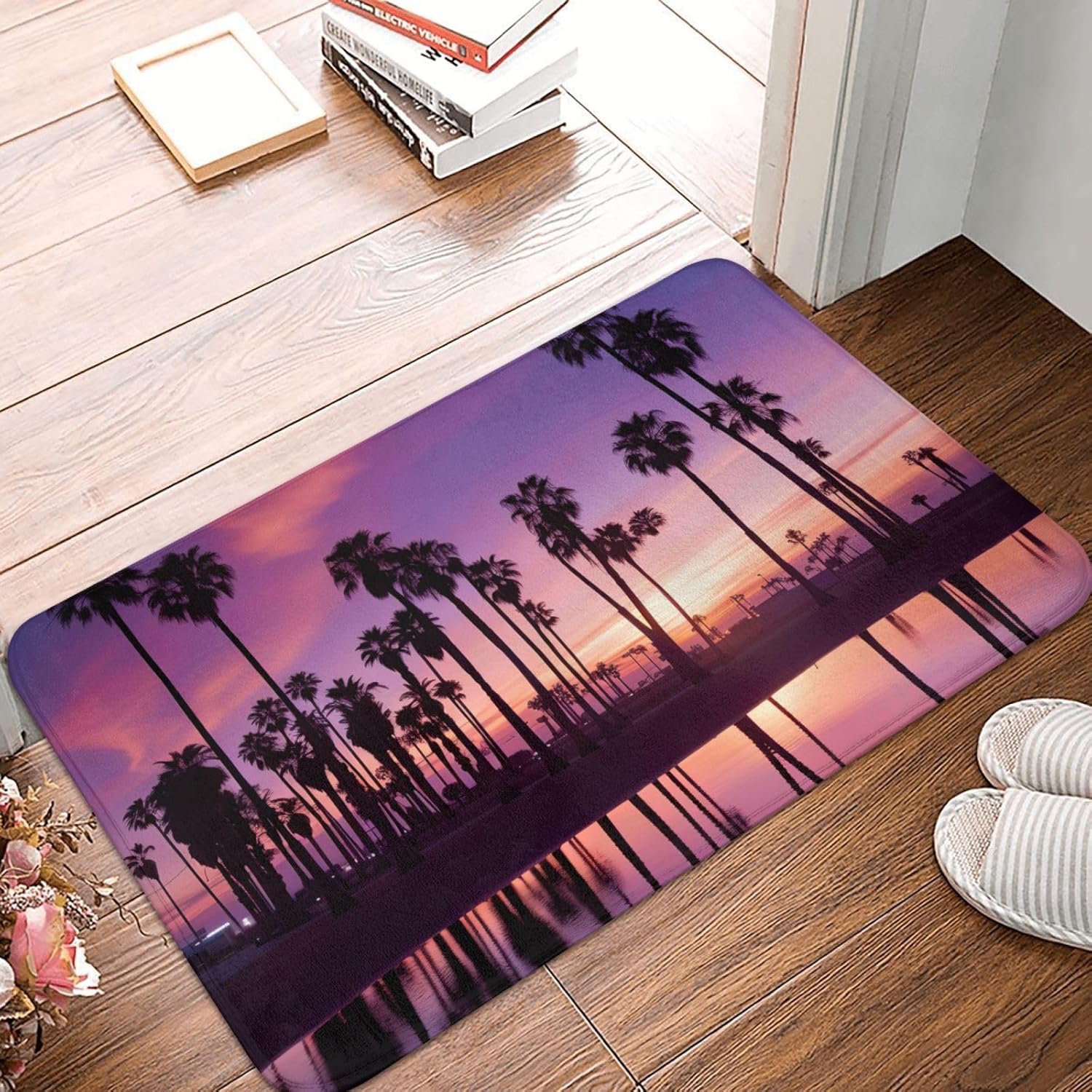 Purple Sunset Print Front Door Rug for Indoor Outdoor Entrance,Welcome Mat with Flannel Fabric 40x60cm
Purple Sunset Print Front Door Rug for Indoor Outdoor Entrance,Welcome Mat with Flannel Fabric 40x60cm