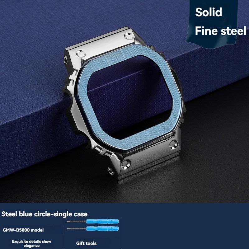 B5000 Small Silver Nugget metal watchband case For Casio 3459 G-SHOCK GMW-B5000 modified Stainless steel Watch Strap accessories For GMW-B5000
B5000 Small Silver Nugget metal watchband case For Casio 3459 G-SHOCK GMW-B5000 modified Stainless steel Watch Strap accessories For GMW-B5000
