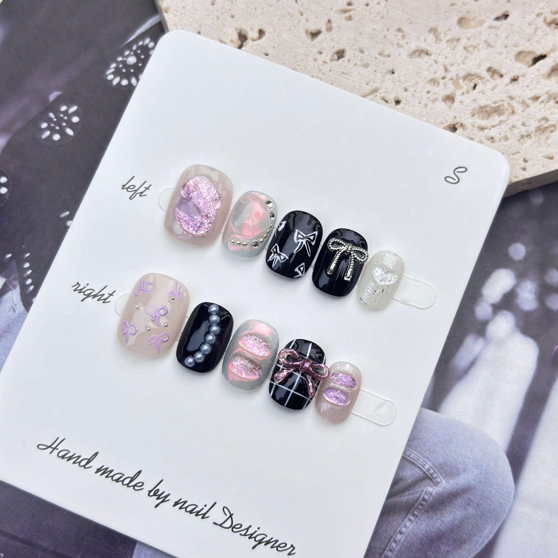 Sweet Cool Loli Handmade Wearable Nails - Spicy Girl Flash Bowknot Niche Manicure Extra Small
Sweet Cool Loli Handmade Wearable Nails - Spicy Girl Flash Bowknot Niche Manicure Extra Small
